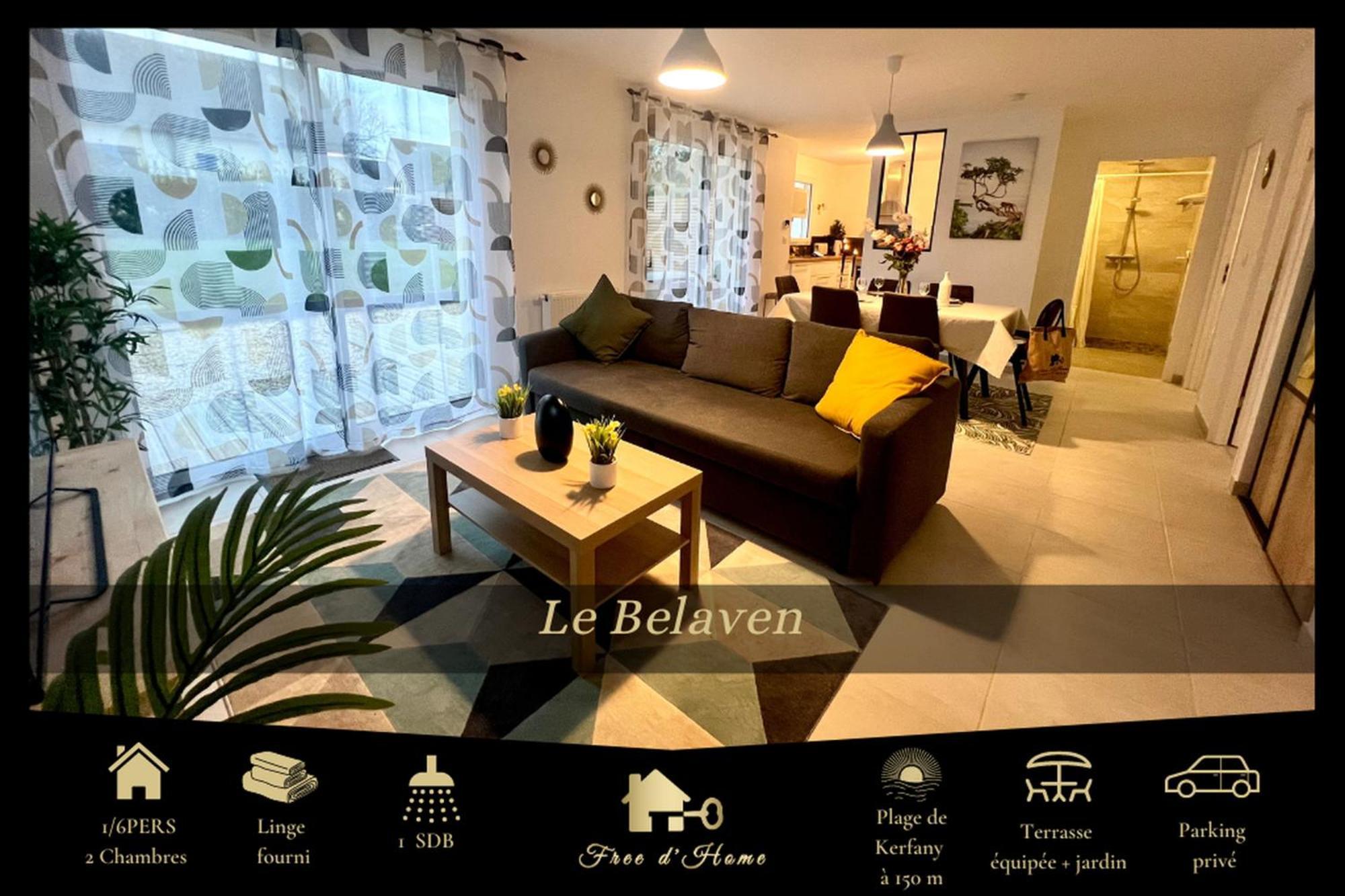 Le Belaven, Neuf, Cosy, Terrasse, Jardin, Kerfany Plage, 1 A 6 Pers Moëlan-sur-Mer Extérieur photo