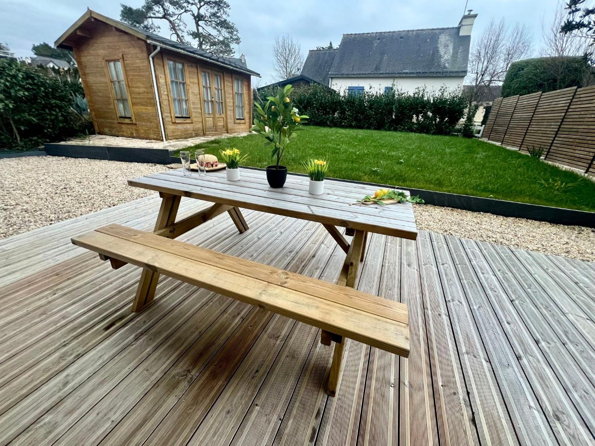 Le Belaven, Neuf, Cosy, Terrasse, Jardin, Kerfany Plage, 1 A 6 Pers Moëlan-sur-Mer Extérieur photo