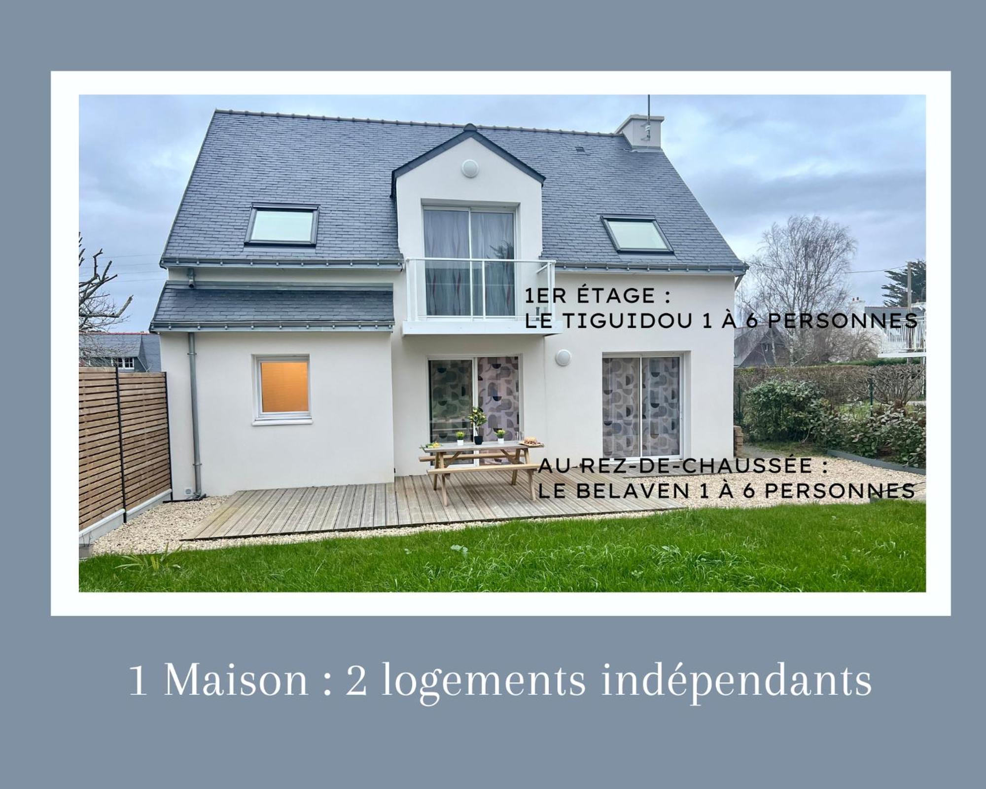 Le Belaven, Neuf, Cosy, Terrasse, Jardin, Kerfany Plage, 1 A 6 Pers Moëlan-sur-Mer Extérieur photo